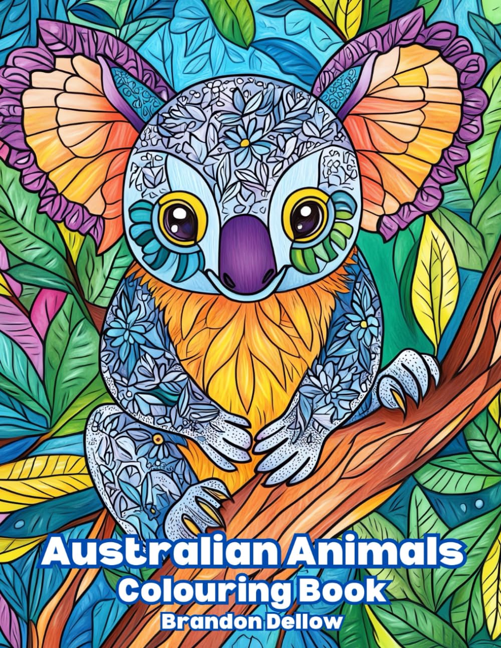 Australian Animals Colouring Book: A Colouring Book for Childrens, Teenagers, Students, Adults, Mindfulness, Relaxation