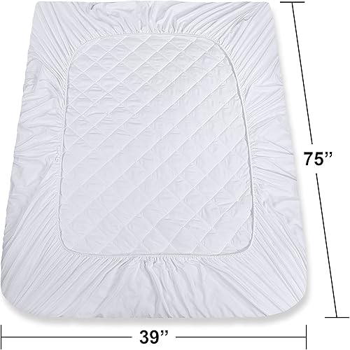 Miniatura 9 de Utopia Bedding - Juego de sábanas de 3 piezas para cama individual con protector de colchón acolchado (4 unidades)