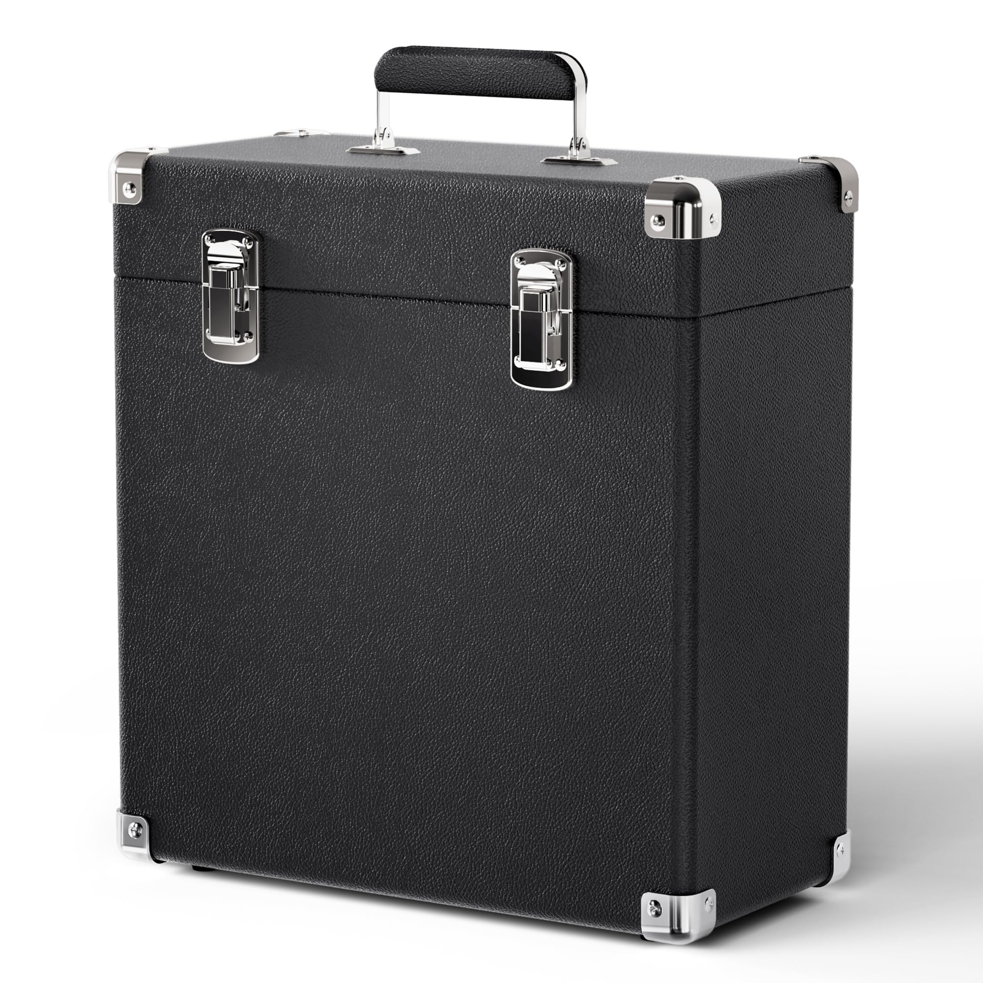 Vinyl Record Storage Box, Waterproof and Dustproof Portable LP Display Box, Can Hold 50 7/10/12 Inch Record Boxes, Soft Felt Lining Can Better Protect