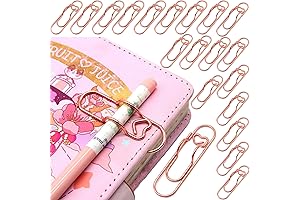 20PCS Heart-Shaped Paperclips for Pens