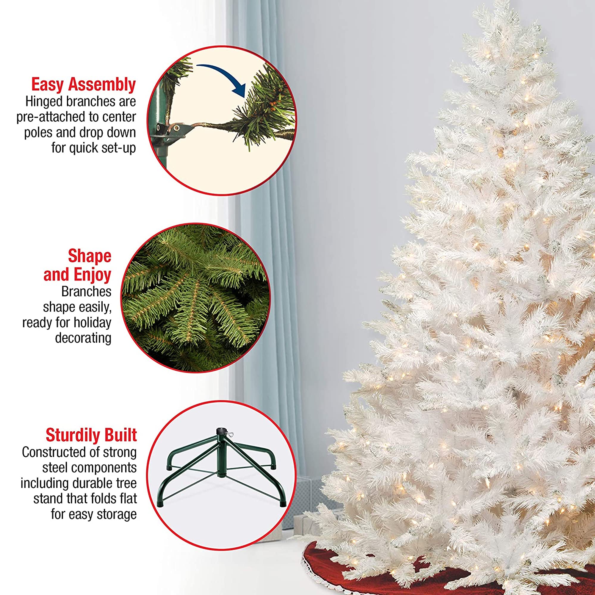 National Tree Company Prelit Artificial Christmas Tree Includes Pre