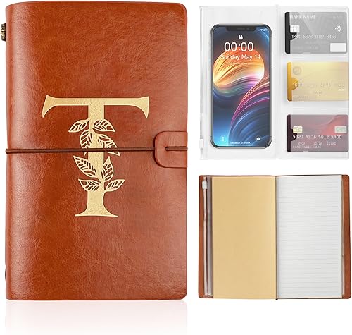 Cuaderno de cuero personalizado para regalos de cumpleaños, diario diario para niñas, bloc de notas de papel en blanco y rayado de 4.7 x 7.9