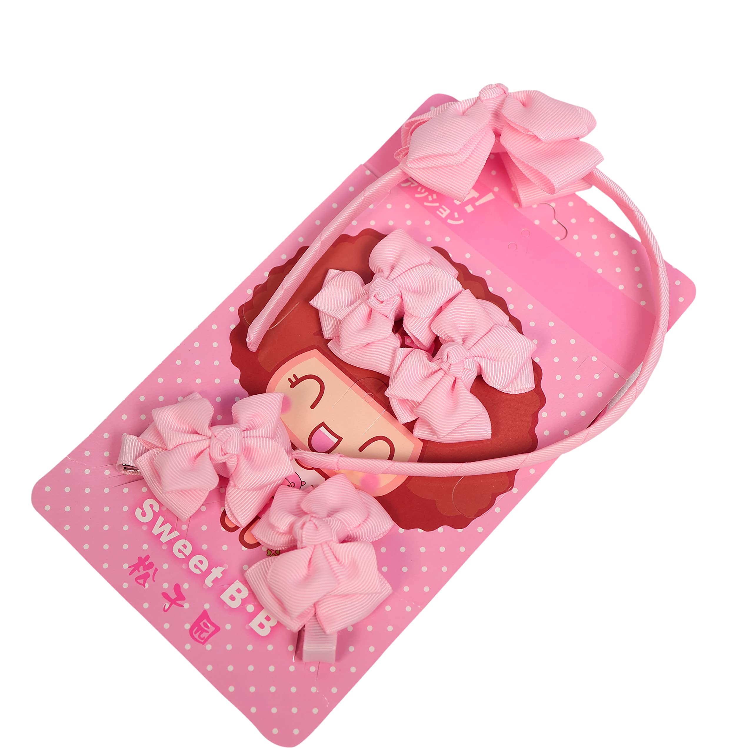 Appigo Baby Pink Hairband Set With Clips And Rubberband For girls (B0BTM25TF3) Amazon Price History, Amazon Price Tracker