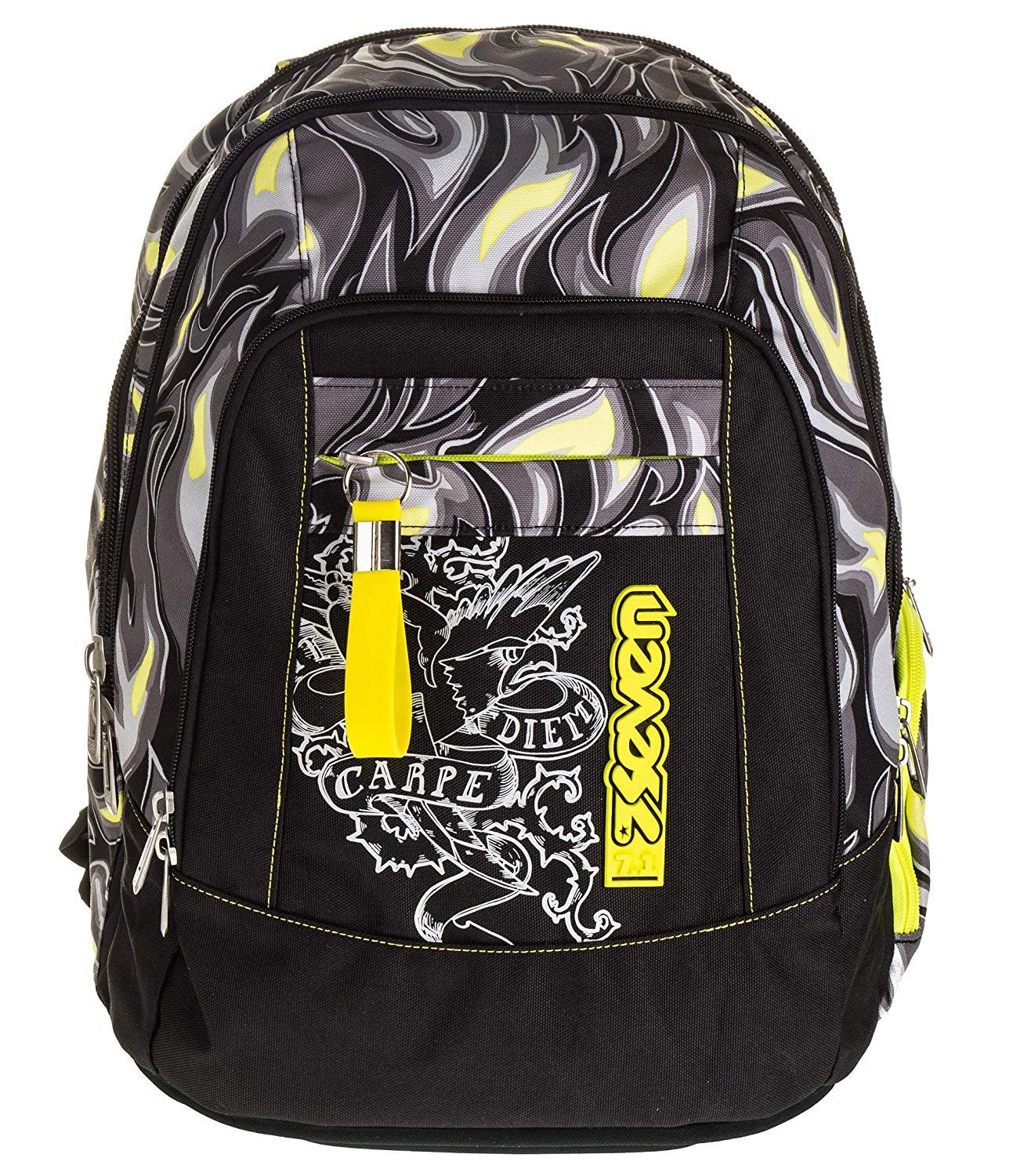 Seven Zaino advanced 201001909 AVIUM nero porta pc + astuccio portapenne AVIUM 301021903 + quaderno raccoglitore ad anelli Seven in OMAGGIO