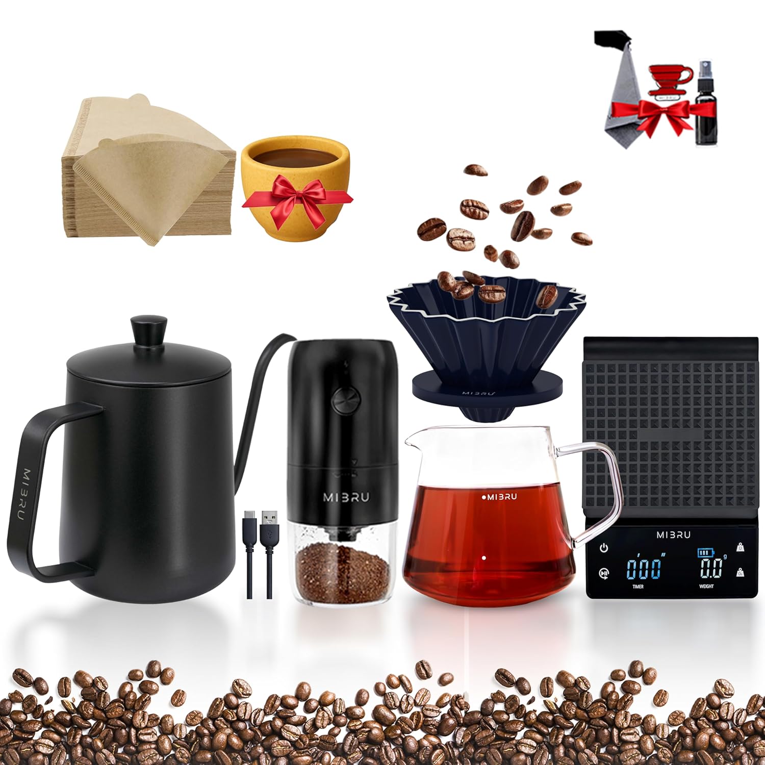 استمتع بتجربة قهوة احترافية مع مجموعة MIBRU V60: دليل المشتري