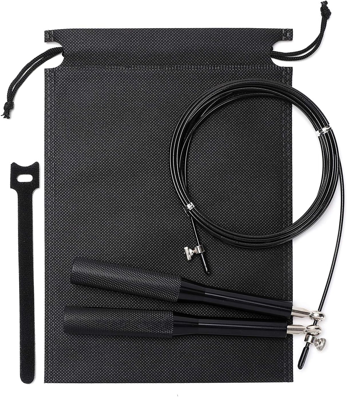Jump Rope, Aluminum Alloy Handles Metal Bearing Jumping Ropes, Speed Jump Ropes - Blazing Fast Jumping Ropes, Endurance Workout for Boxing, MMA, Adjustable for Men, Women, Kids