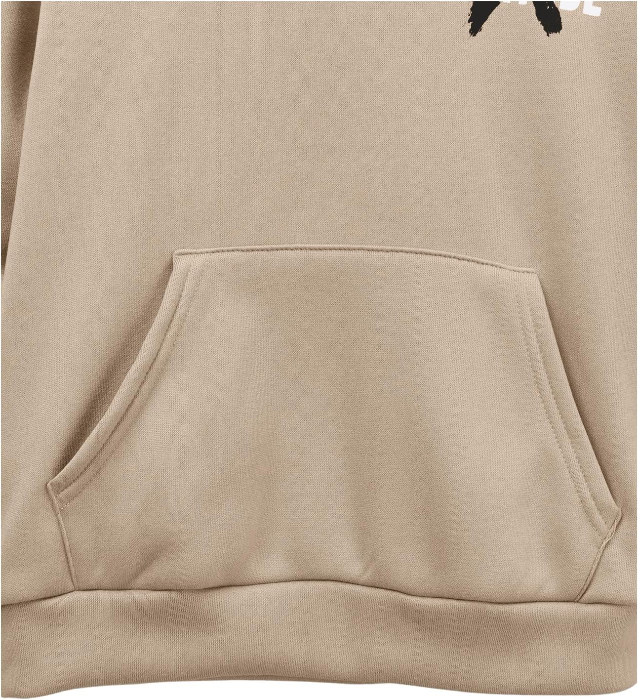 Floerns Boy's Graphic Letter Print Drop Shoulder Long Sleeve Pullover Hooded Sweatshirts - Image 6