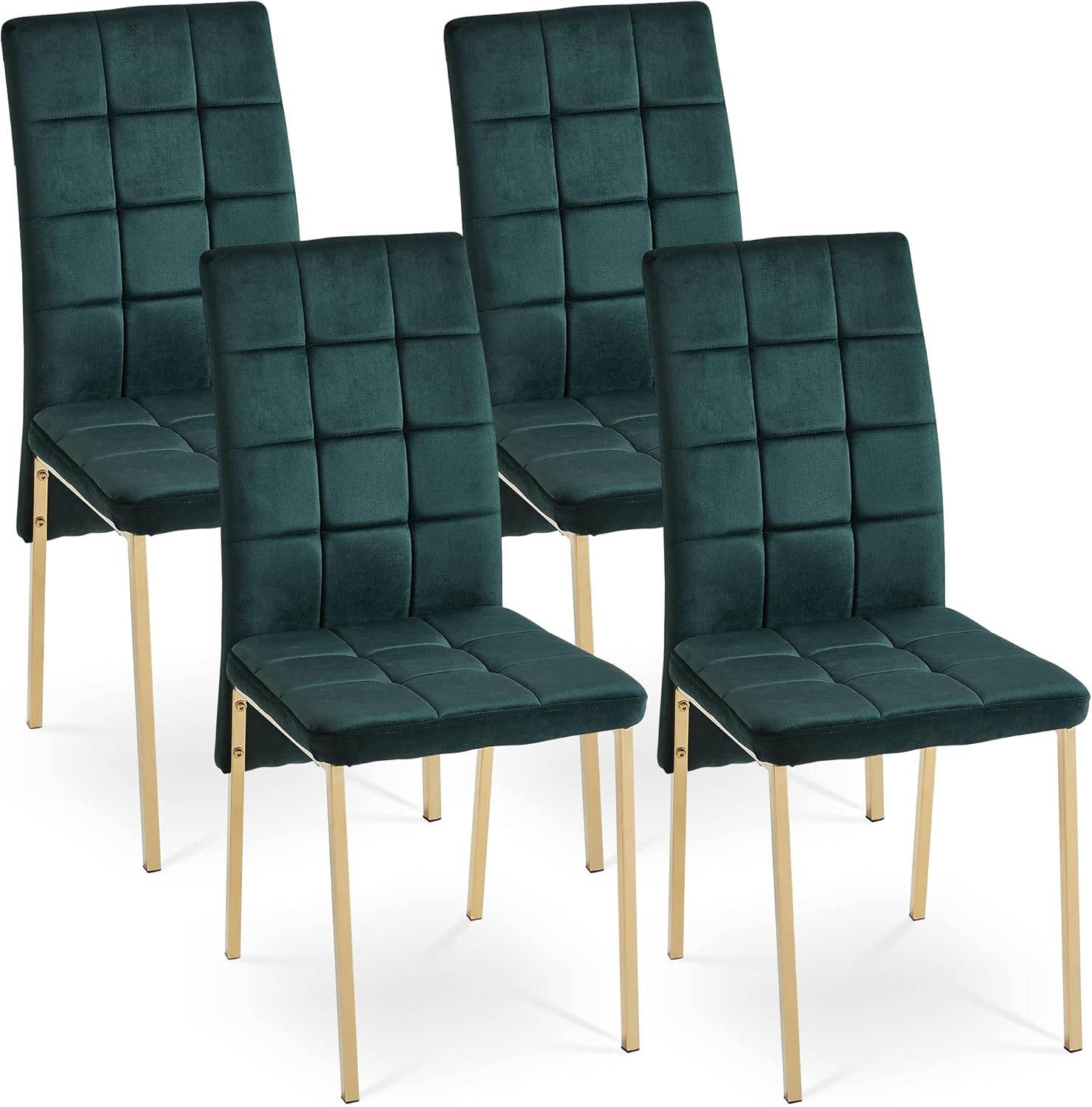 Homedot Set of 4 Dining Chair, Luxury Velvet Accent Chair