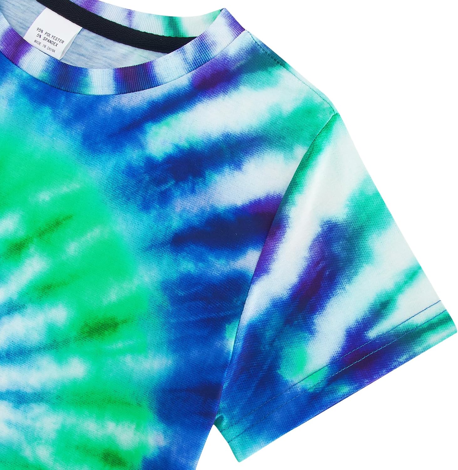 Boys Tie Dye Shirt Kids Rainbow Shirts Size 4-16