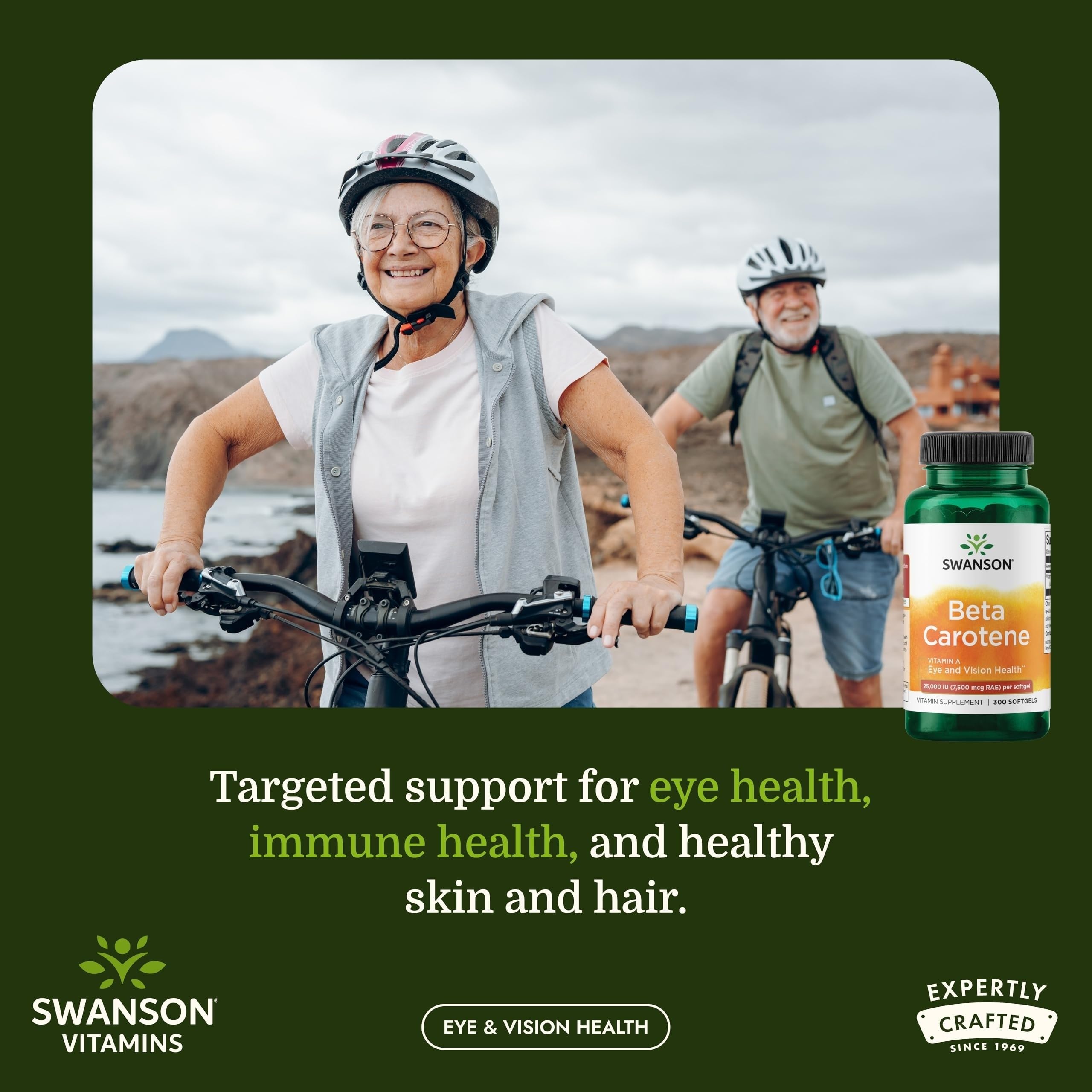 Swanson Beta-Carotene Vitamin A Supplement, Vision Support, 300 Softgels — Amazon image 2