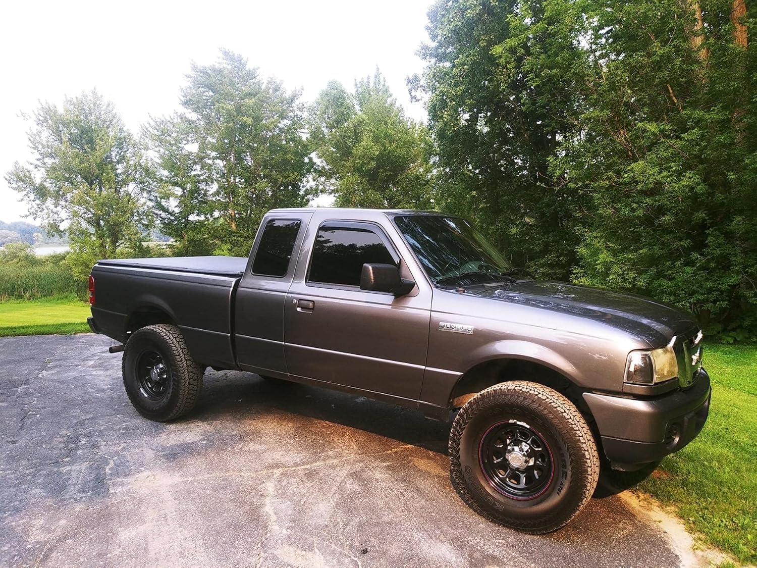 RTZ - Compatible with Ford Ranger Pickup 2001-2013 Full Lift Kit 4" Front Lift Iron Spindles + Rear 3" Steel Lift Block Kit 2wd