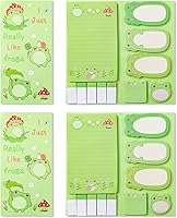 Vista 8 de Xqumoi 12 Pack Teaching is A Work of Heart Sticky Notes Set - Ruler Blackboard Pencil Apple Shape Self-Stick Note Pads Teacher Appreciation Gift