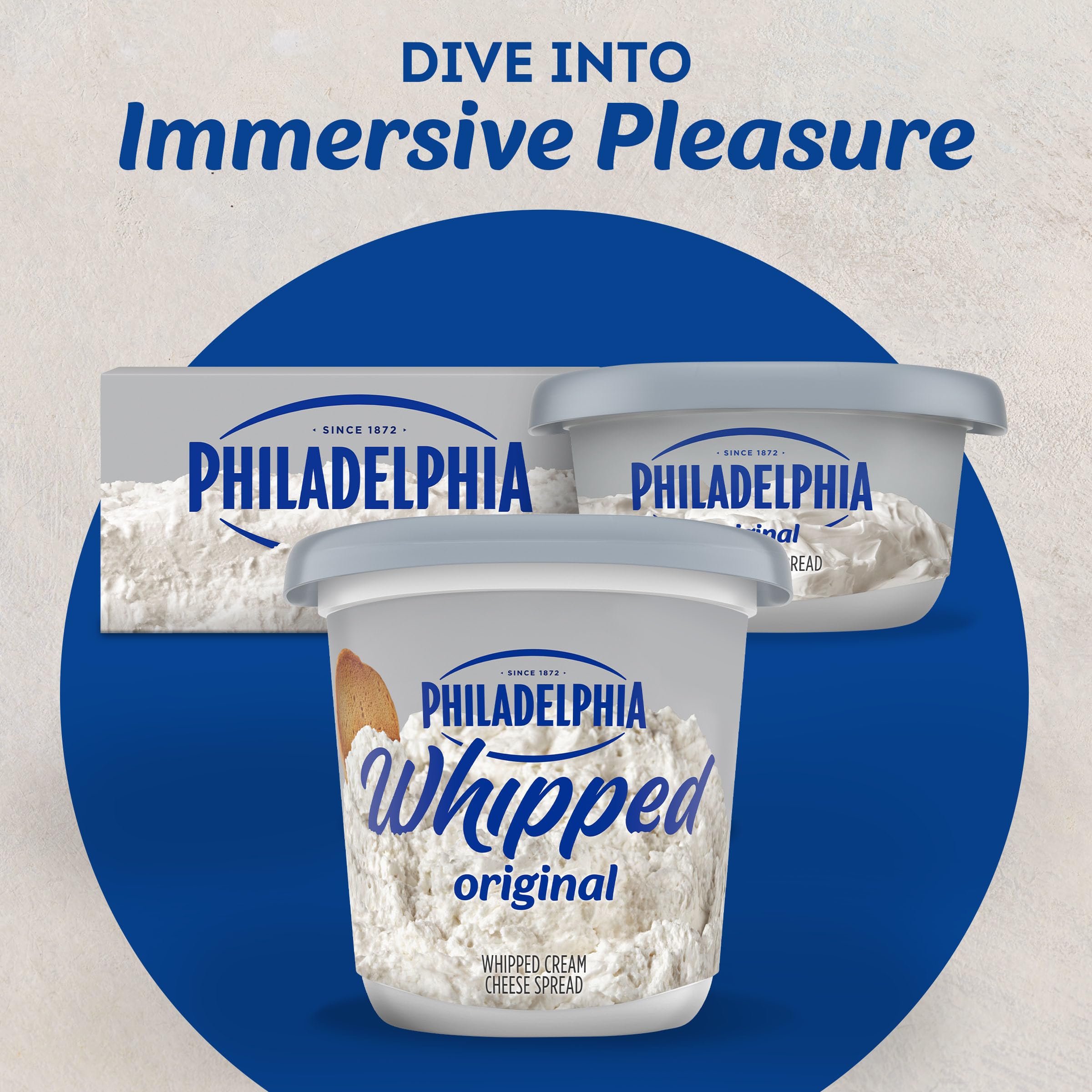Philadelphia Whipped Cream Cheese Spread 1 Tub for Smooth Spreadable Mornings Original No Artificial Preservatives Flavors or Dyes — view 8
