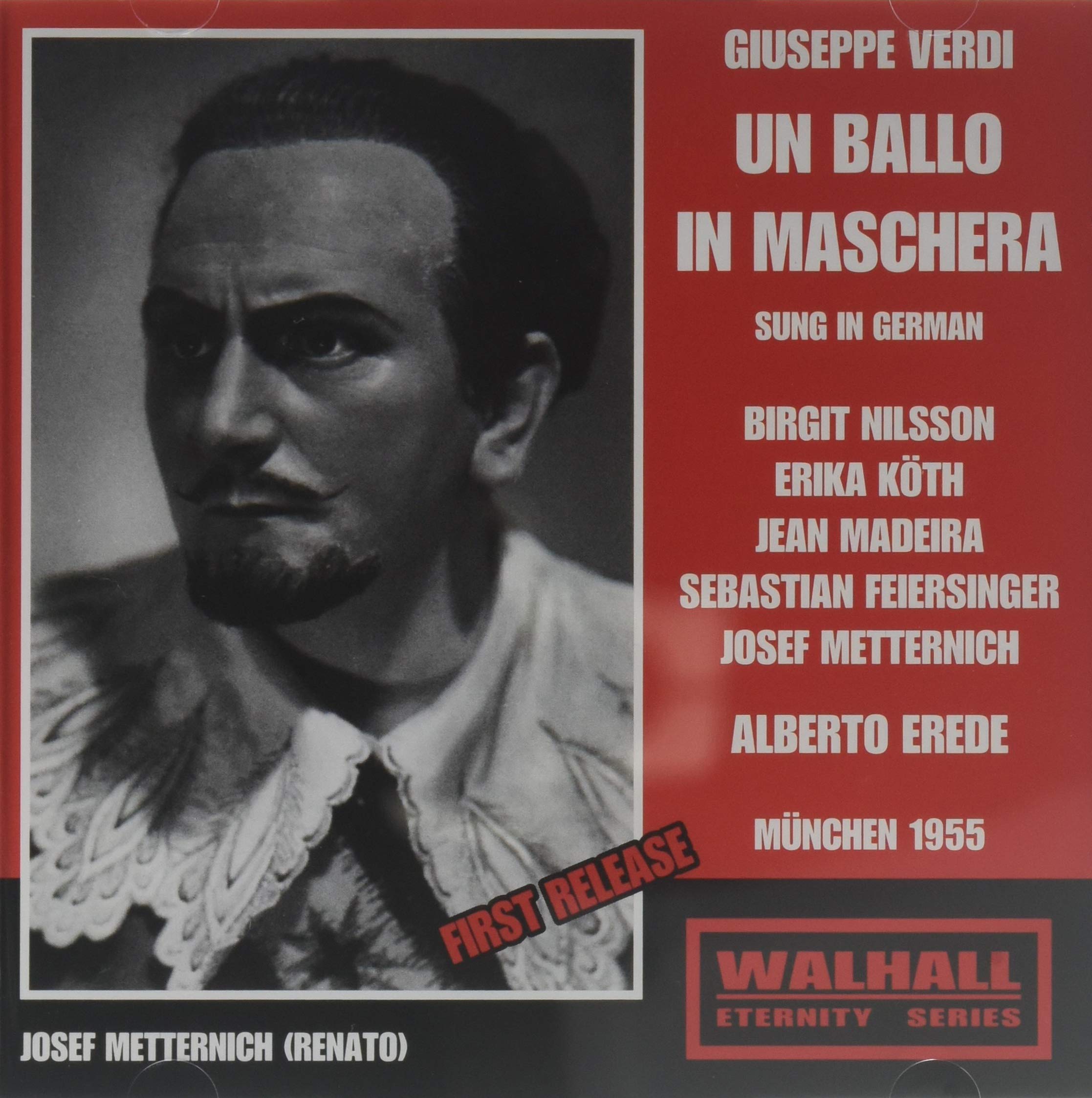 VERDI - UN BALLO IN MASCHERA - NILSSON - KOTH - EREDE - MUNCHEN - 1955