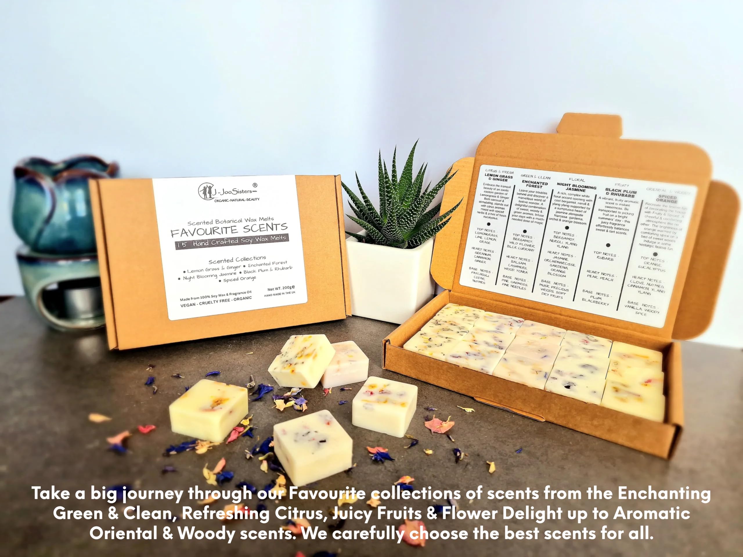 Favourite Scents, Highly Scented Botanical Wax Melts Collections (15 x 13.5g Hand Crafted), Vegan Friendly & Cruelty Free - Image 2