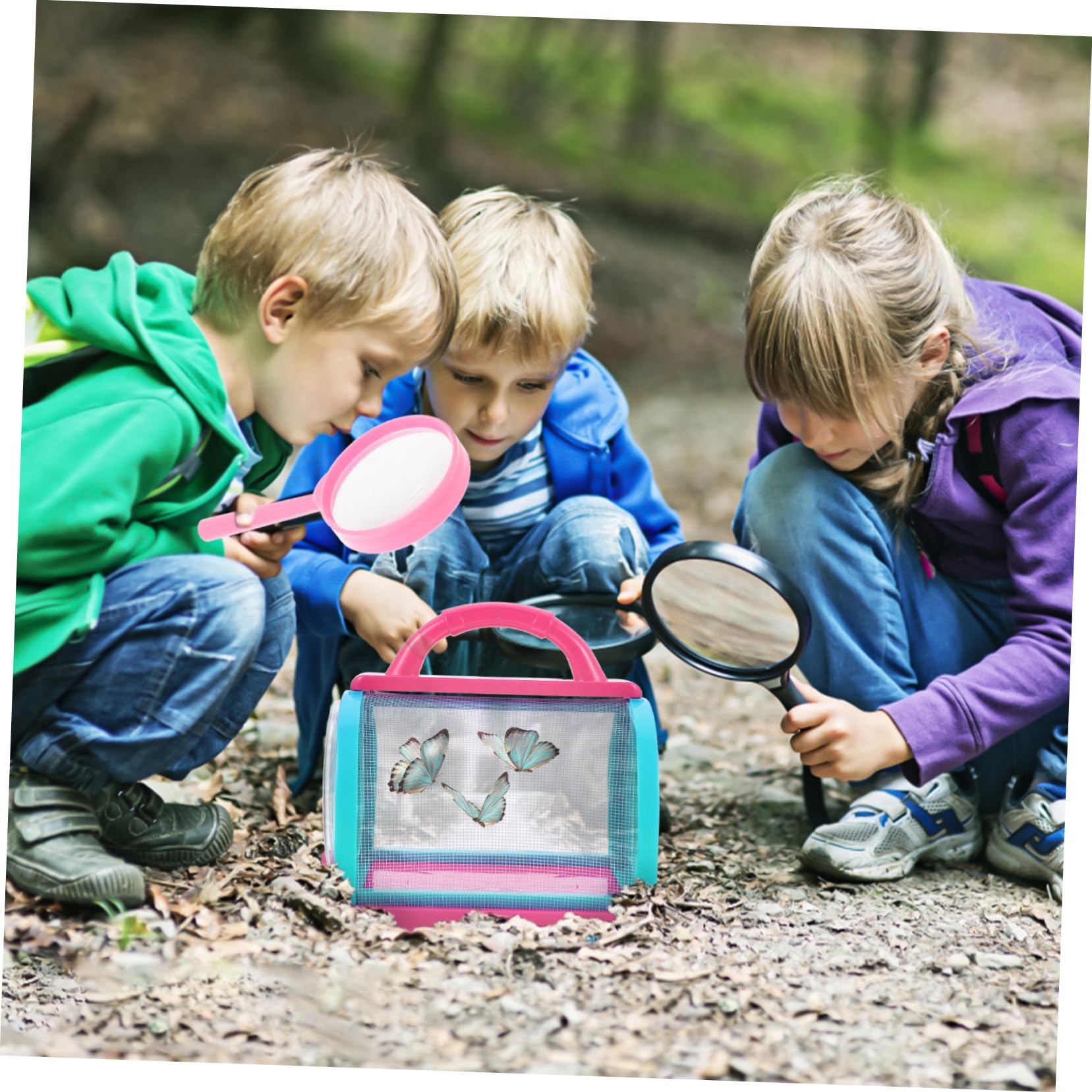 Kit de Captura de Exploración Infantil Rosa 5 Piezas