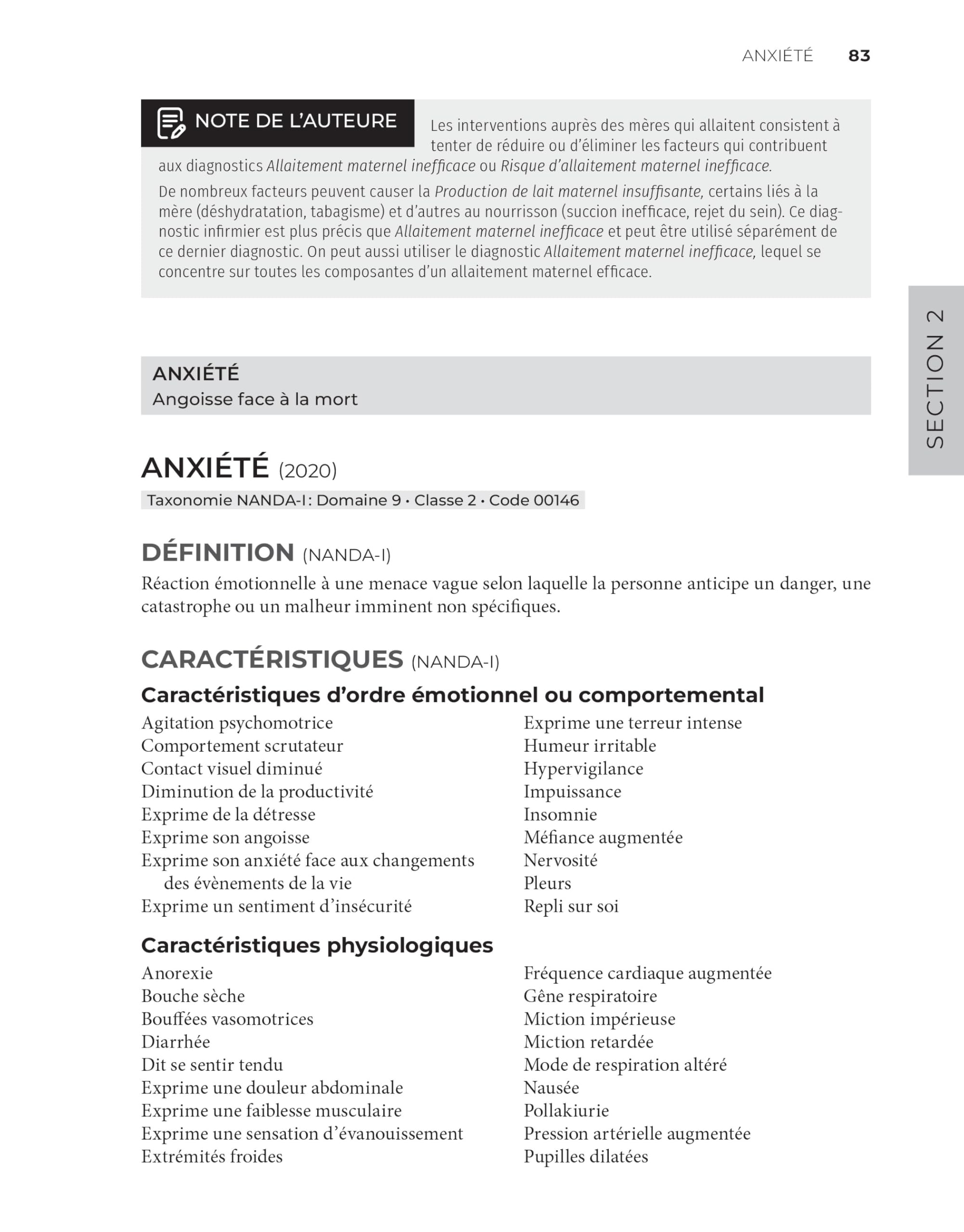 Manuel de diagnostics infirmiers: Apport essentiel aux constats d?évaluation et directives infirmières