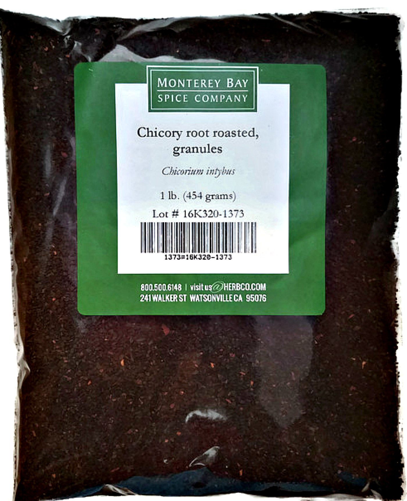 Chicory Root Roasted, by Herb Co, Ragged Sailors, Blue Dandelion, Horseweed, Add to Tea Blends, Used as Coffee Substitute, 1 lb