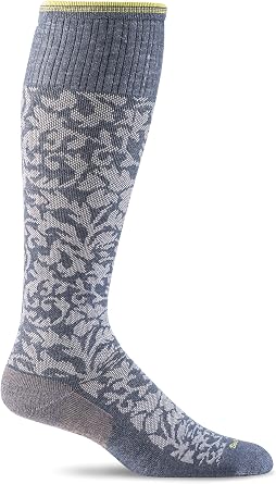 Sockwell Womens Damask Moderate Graduated Compression Socks
