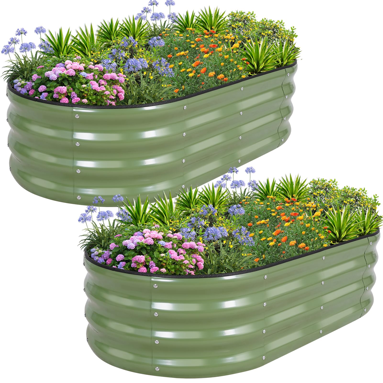 1MORE Galvanized Raised Garden Bed