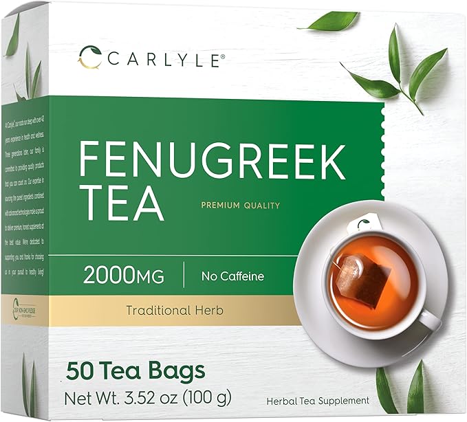 Fenugreek Seed Tea 50 Tea Bags No Caffeine Vegetarian