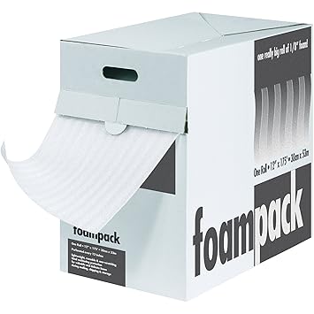 Aviditi FD1424 Polyethylene Air Foam Dispenser Pack, 85' Len
