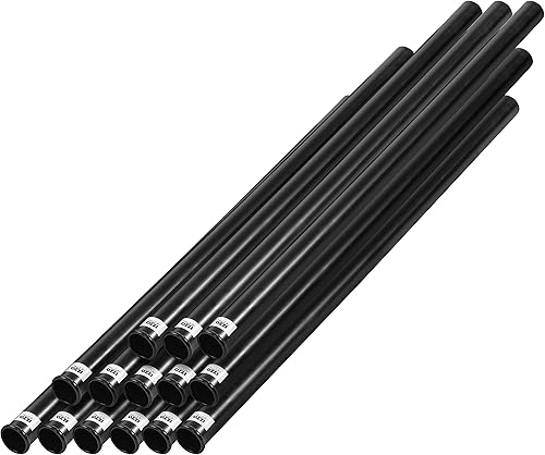 IZZO Tubo de golf de plástico negro para palos de golf