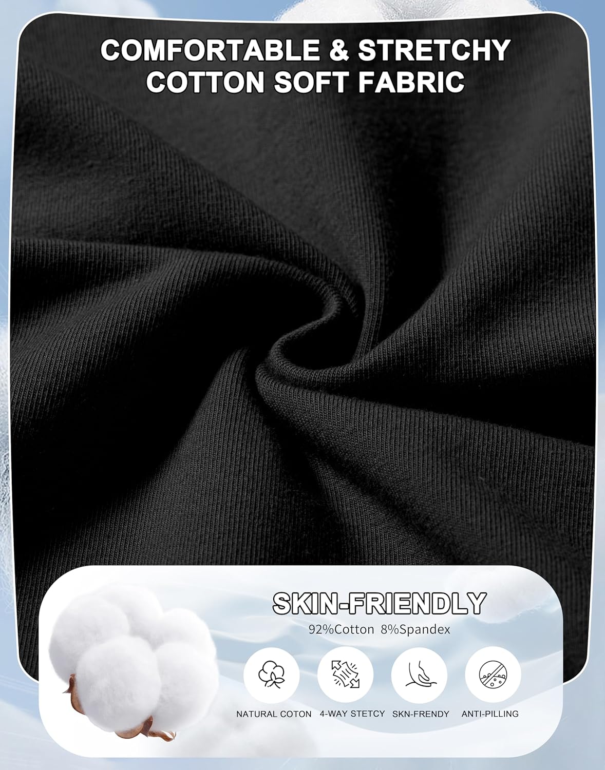 SANTINY 31"/33"/35" Women's Tall Cotton Sweatspants Yoga Lounge Casual Pants Open Bottom Sweat Pants for Women with Pockets - Image 6