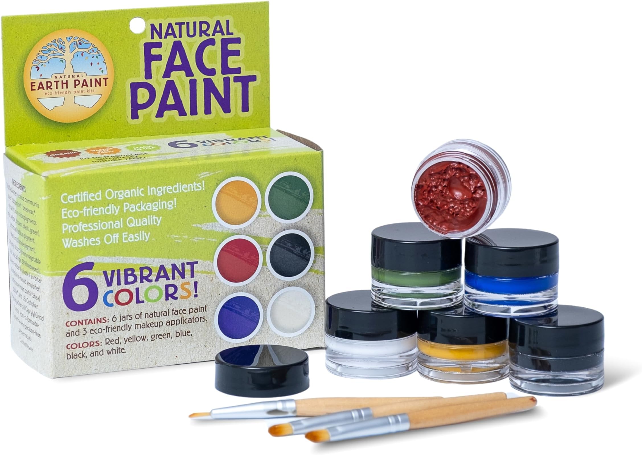 Natural Earth Paint - Natural Face Paint Kit