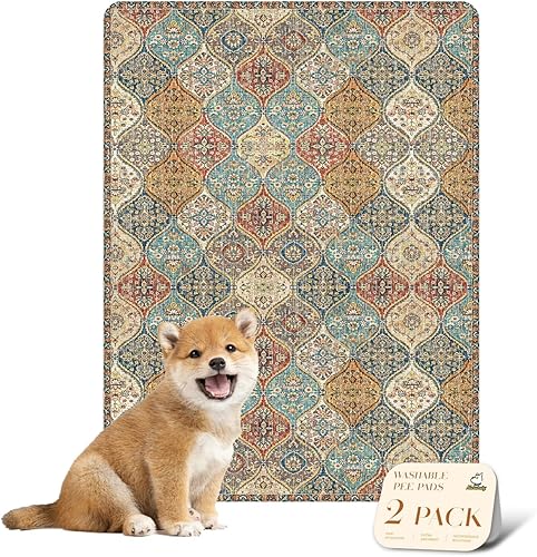 nunubaby Almohadillas lavables para orina de perros, elegante, antideslizante, a prueba de fugas, reutilizable, ultraabsorbente, para jaulas y