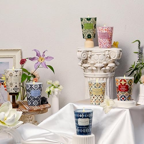 Miniatura 7 de HomeLights - Velas perfumadas para mujeres y hombres, frascos de velas de 6.7 oz, vela de aromaterapia de una sola mecha, ideal para texturas