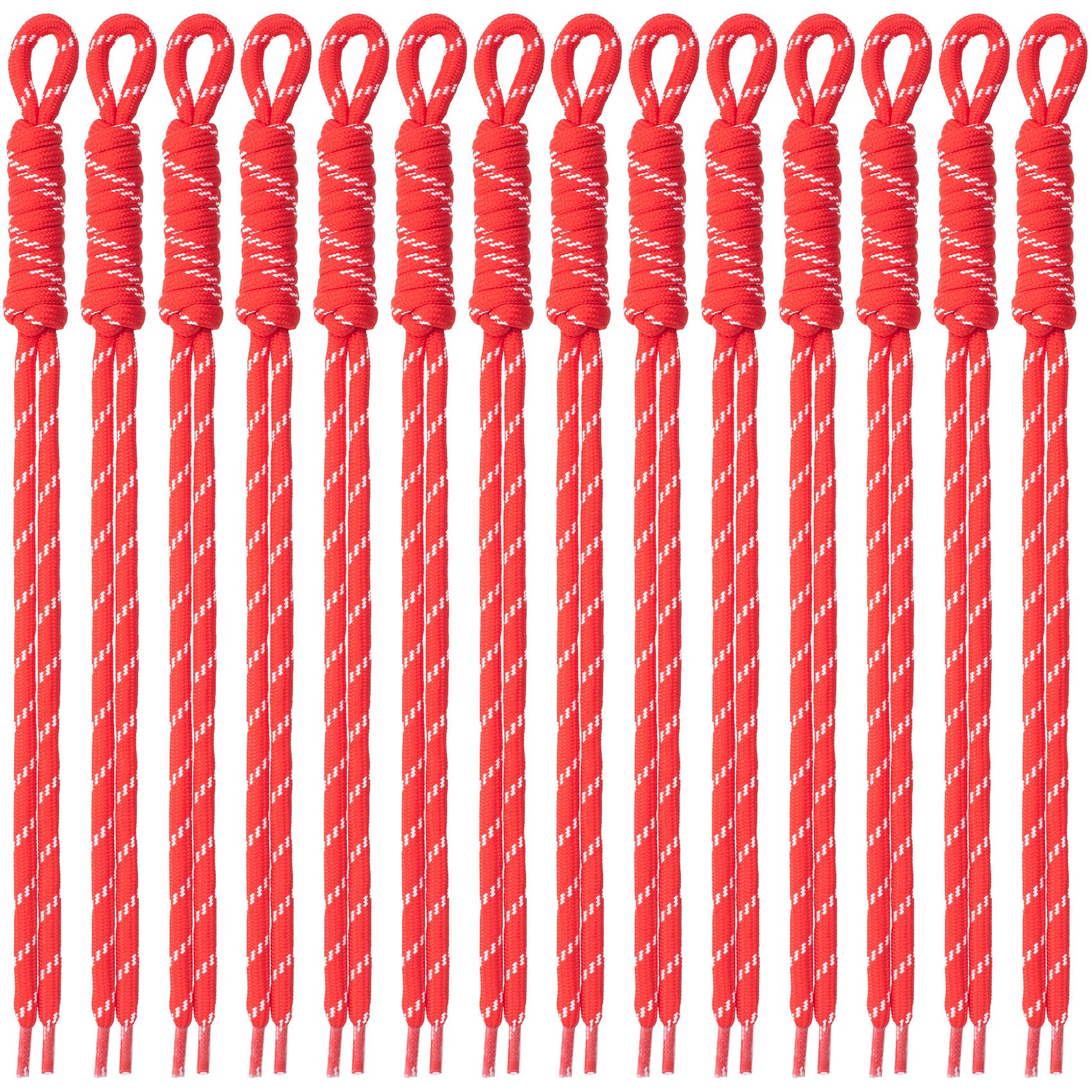 PAGOW 14 Pcs Paracord Ropes, Braided Rope Keychain Cord