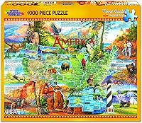 Vista 2 de White Mountain Puzzles National Parks - Rompecabezas de 1000 piezas