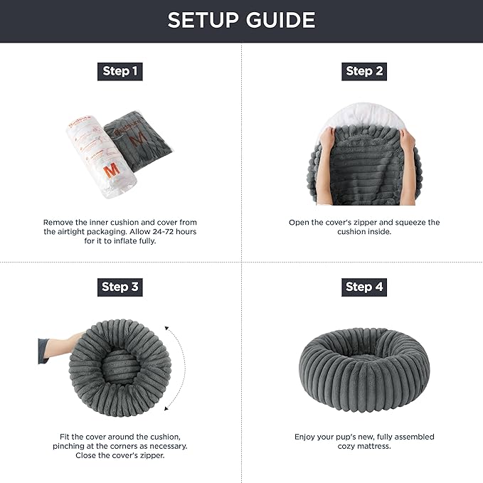 Bedsure Cama Redonda Donut