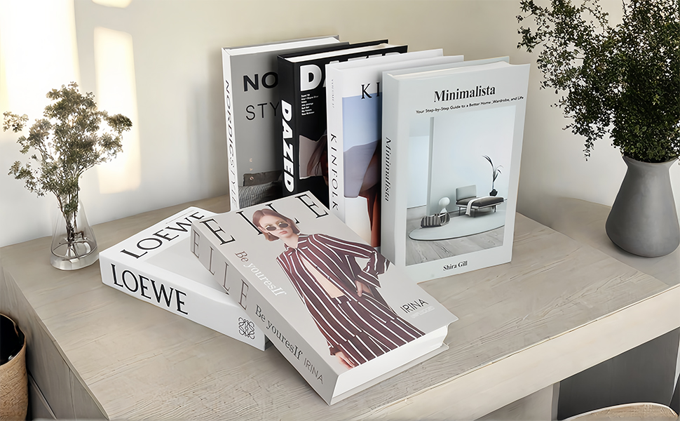 3 Pcs Libri Finti Decorativi Scatola Scatole Portaoggetti Decorative