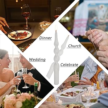 Amazon.co.jp: スパイラルキャンドル テーパーキャンドル 結婚式