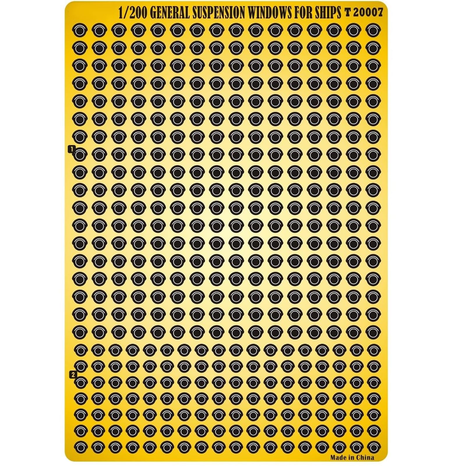 1/200 Scale Universal Portholes (No Connection) – Photo-Etched Metal Detailing Parts For Warship And Ship Models