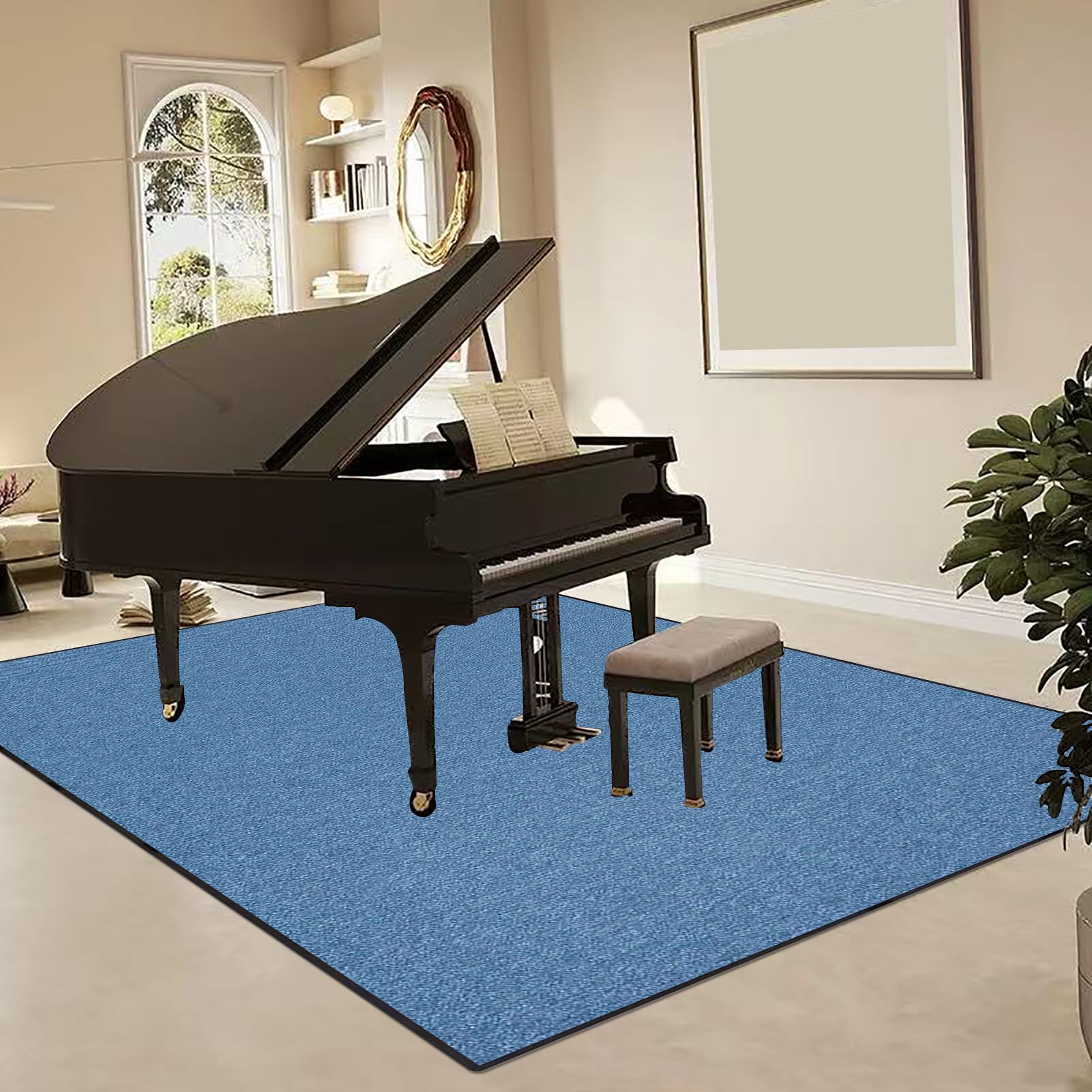 Alfombra Bateria Electronica, Alfombra para Batería Antideslizantes, Alfombra de Tambor, Alfombra Insonorizada para Caja Alfombrillas, Alfombras Batería Acústico 120 x 80 cm