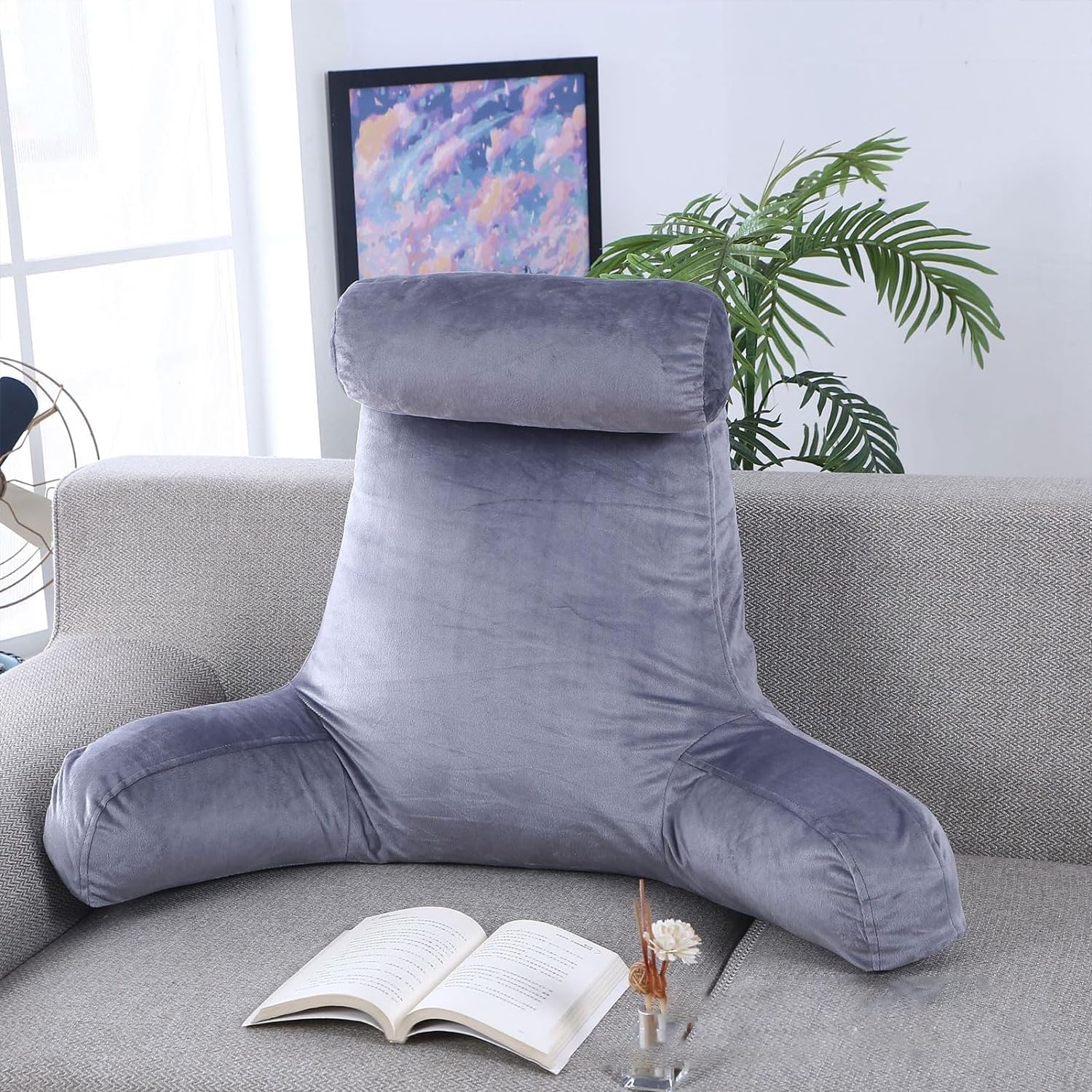 Oreiller dorsal de soutien lombaire mousse mémoire de forme lit E