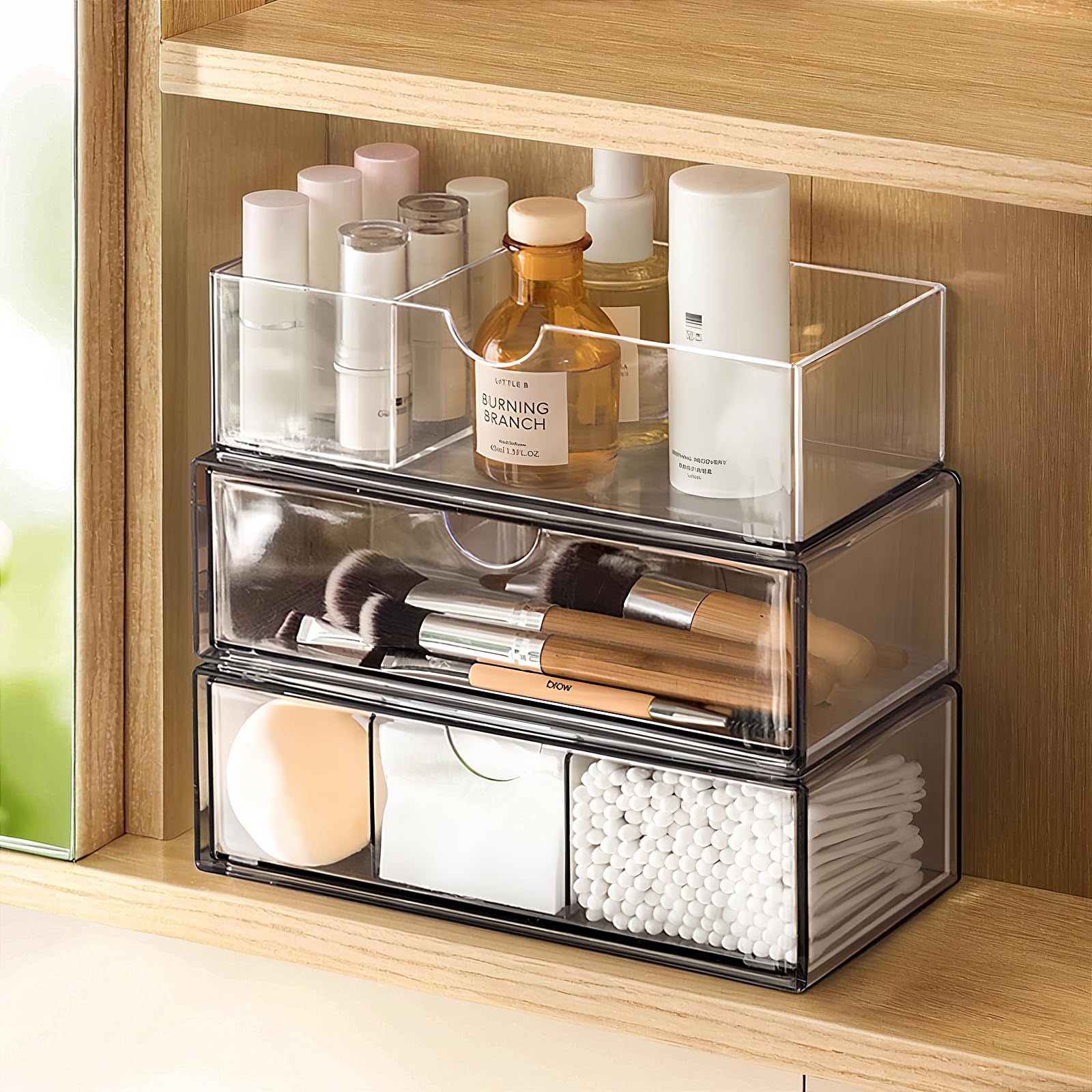 NEW Stackable Storage Drawers, Plastic Storage Bins For Home Office - View #11