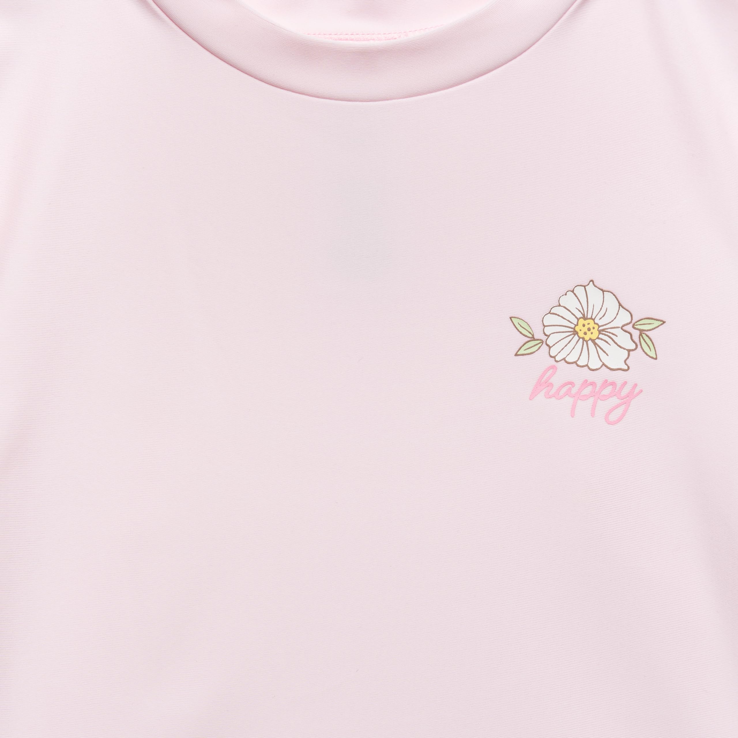 Gerber Baby Toddler Long Sleeved Rashguard Swim Bathing Suit Set Ensemble de Maillot dermoprotecteur Bébé Fille