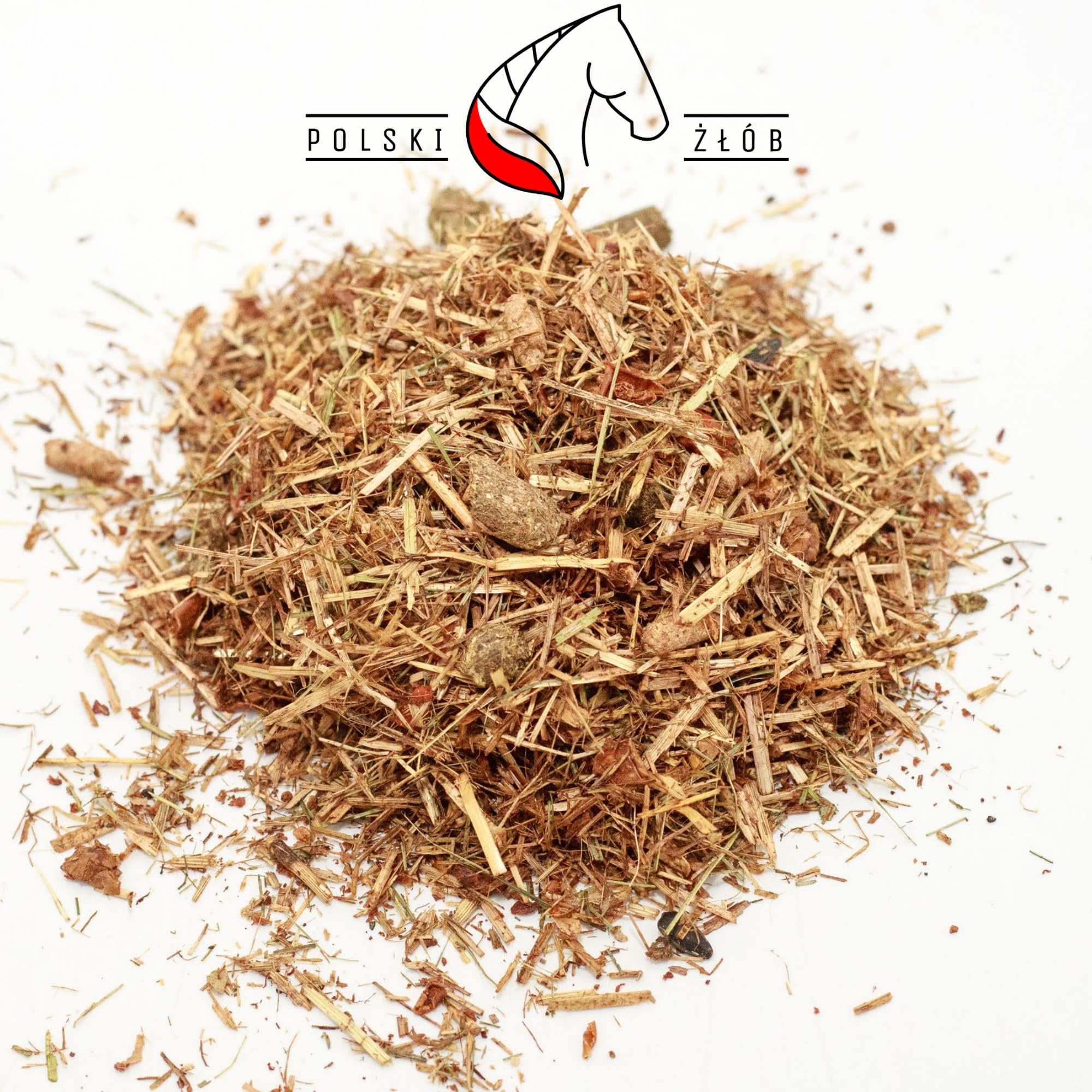 Pferdefutter Heuhäcksel Straw 15 KG – Luzernefreies Strukturfutter mit Apfeltrester & Leinkuchen – Premium Raufutter für Pferde, rohfaserreich & zuckerarm