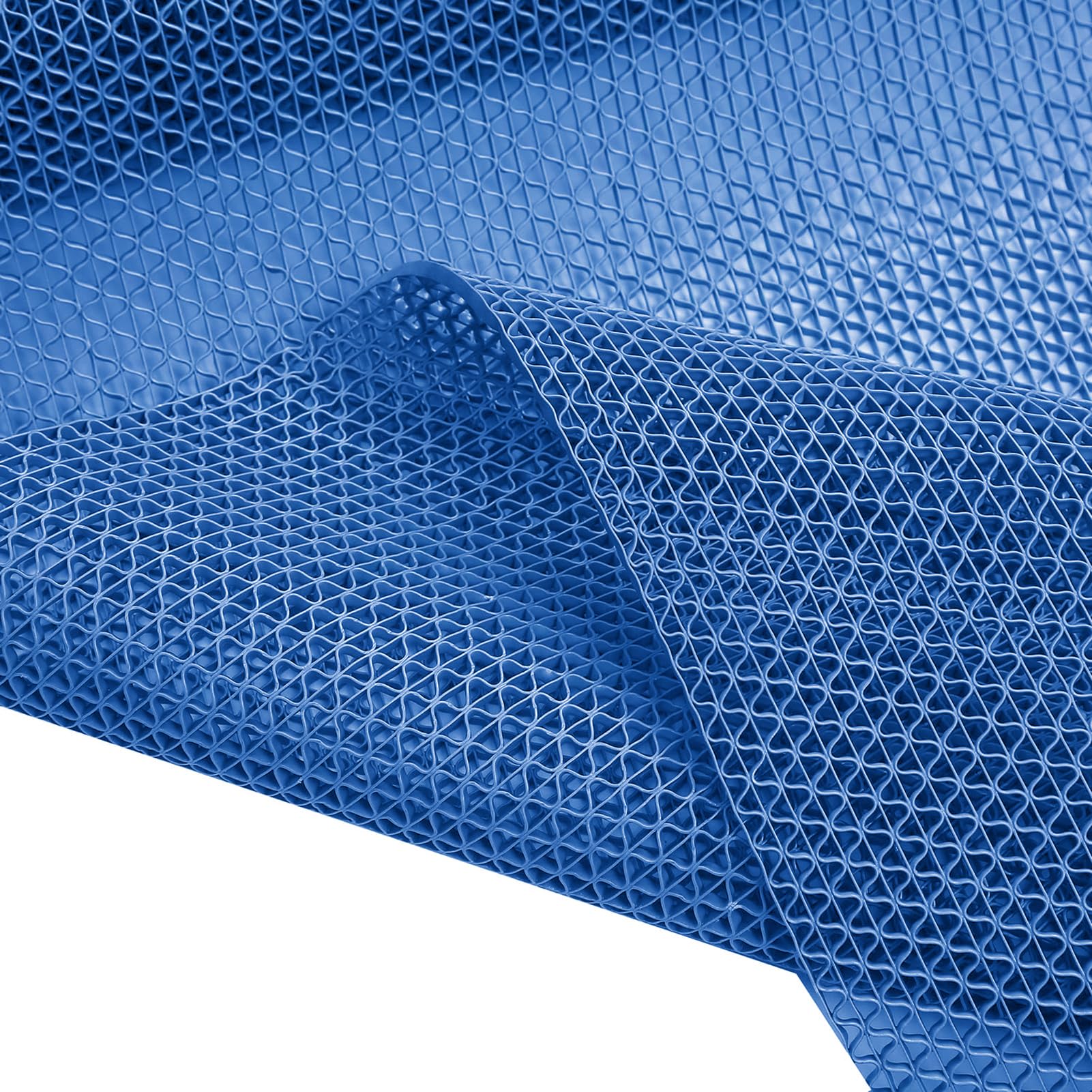 Tapis de drainage antidérapant PVC robuste bleu pour cuisine et sol atelier
