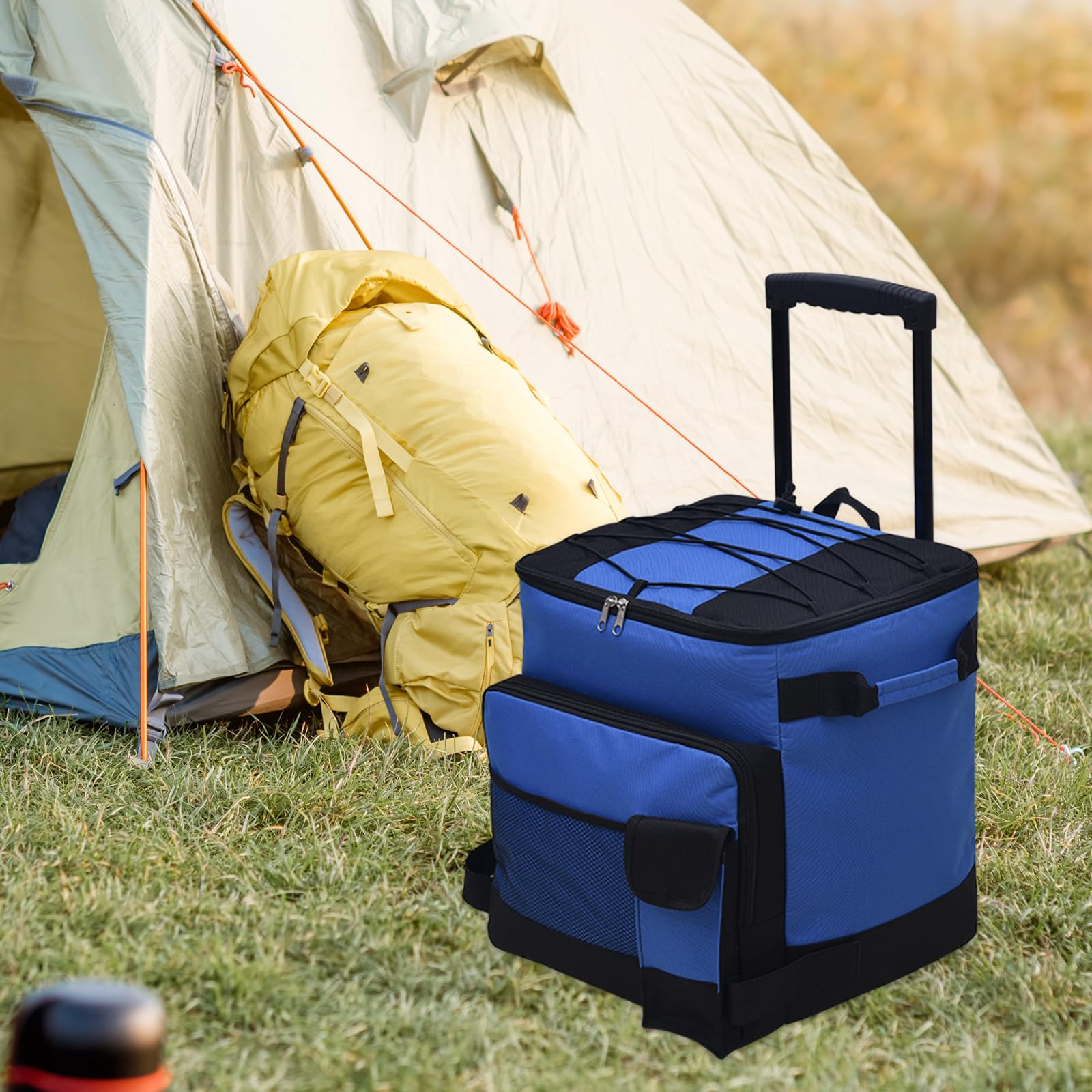 predolo Borsa Frigo con Ruote Oxford 600D, Grande capacità, Isolata Pieghevole per Picnic Campeggio Viaggi