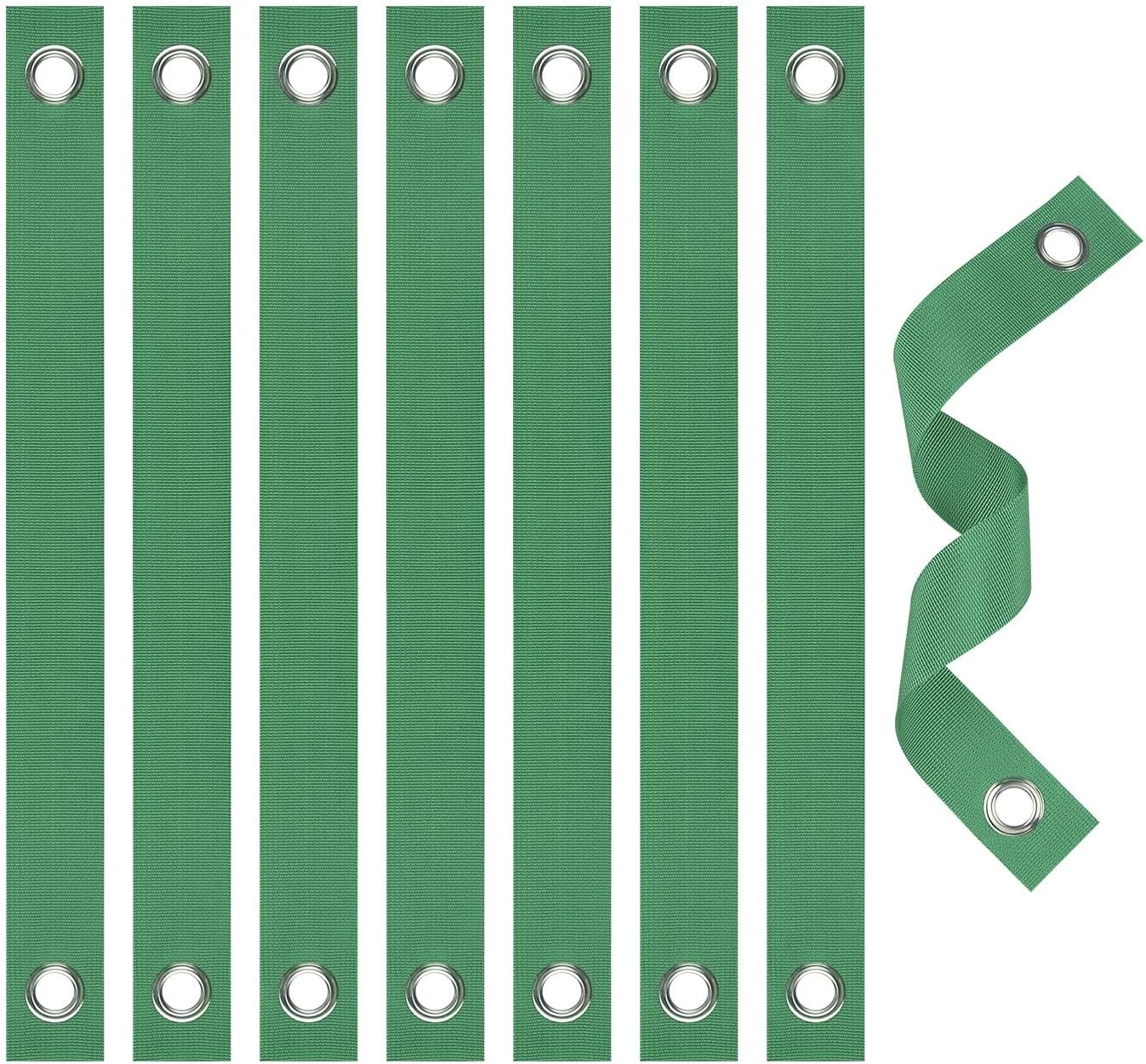 Tree Straps for Staking, 8 PCS Tree Support Straps for Newly Planted Saplings and Hurricane Protection, Tree Straightening Ties Green