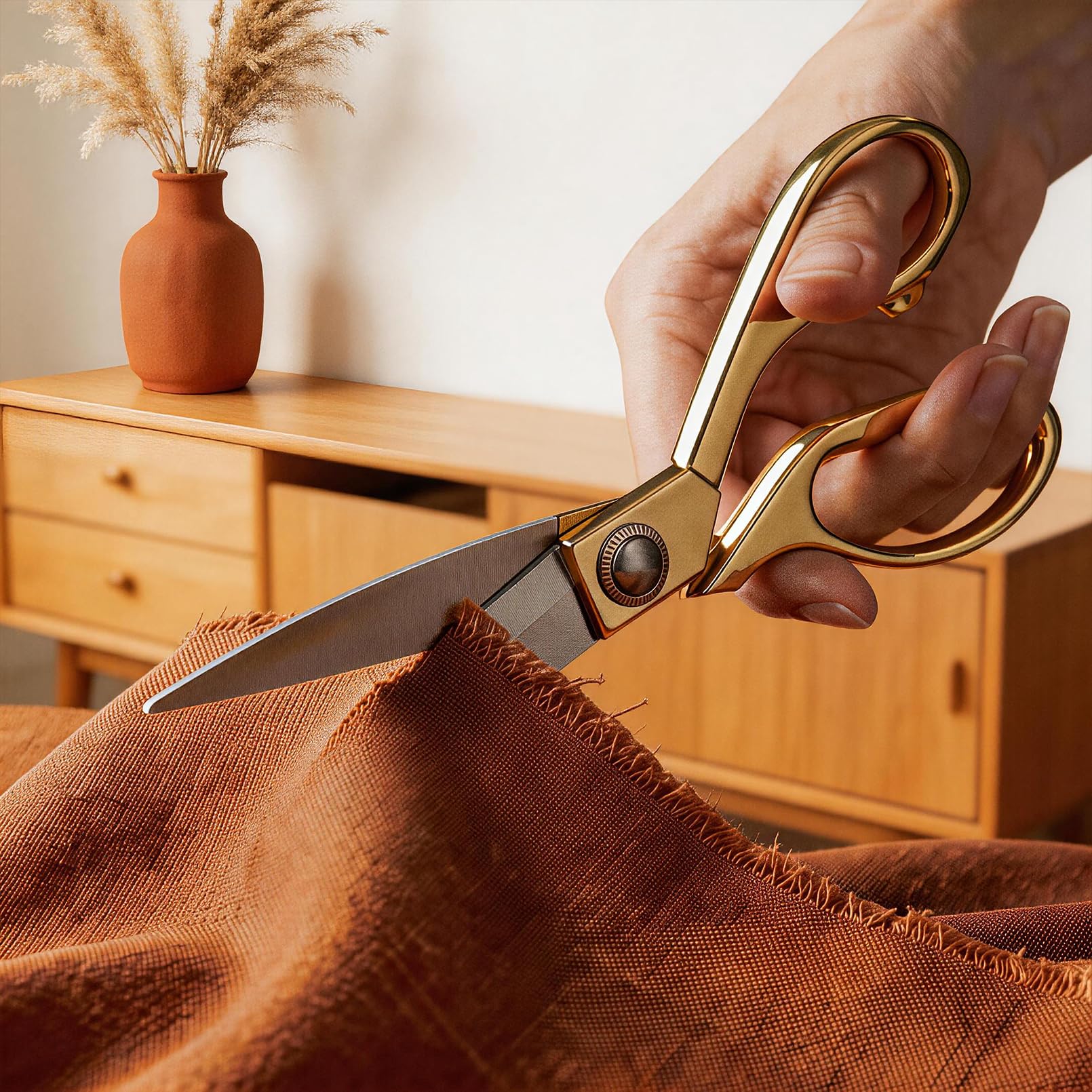 FONCOOD Tragbare Nähset für Erwachsene & Anfänger Handnähmaschine mit 36 Garnspulen und Hochwertige Nähzubehör Mini Holzkiste Ideal Kleiderreparatur DIY-Bastel Unterwegs-Nähen