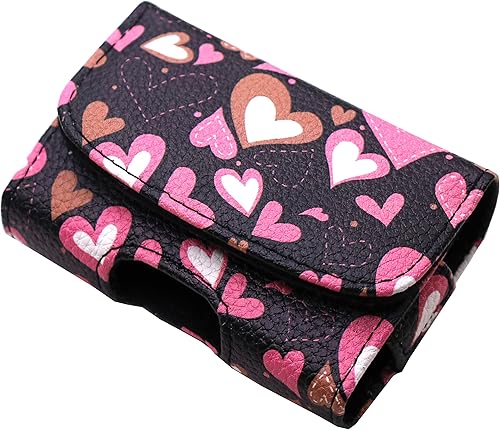 Miniatura 8 de Funda de diseño pintado para el cuidado de la diabetes en tándem bomba de insulina tSlim X2 (horizontal-blanco-corazón)