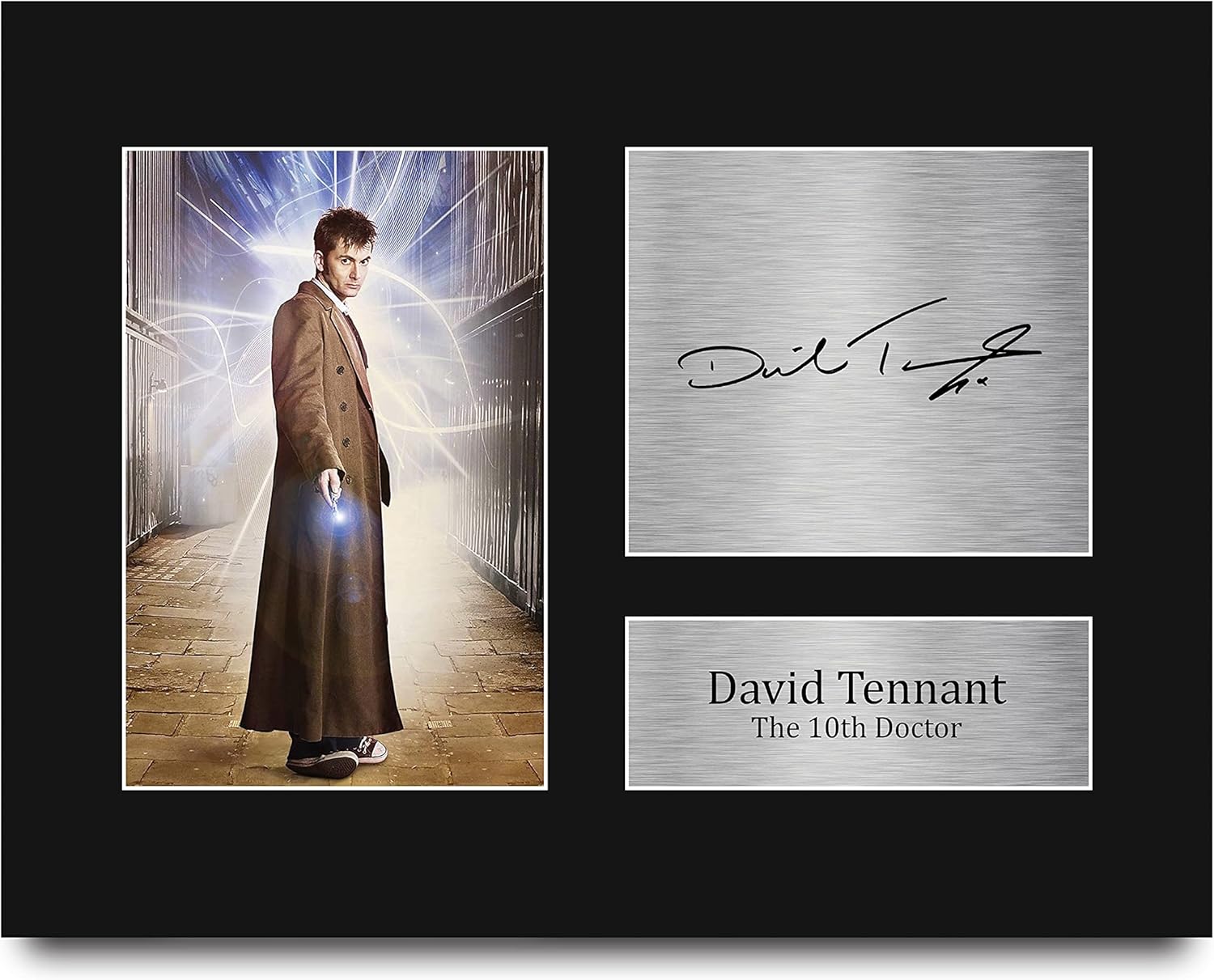 HWC Trading David Tennant Dr Who Gifts USL Printed Signed Autograph Picture for TV Show Fans - US Letter Size