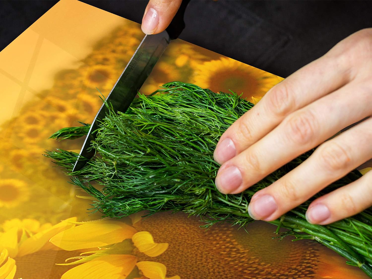 ENORMOUS Tempered GLASS Chopping Board - Induction Cooktop Cover – Glass Cutting Board SINGLE: 80 x 52 cm (31,5” x 20,47”); DOUBLE: 40 x 52 cm (15,75” x 20,47”); Flower series DD06A