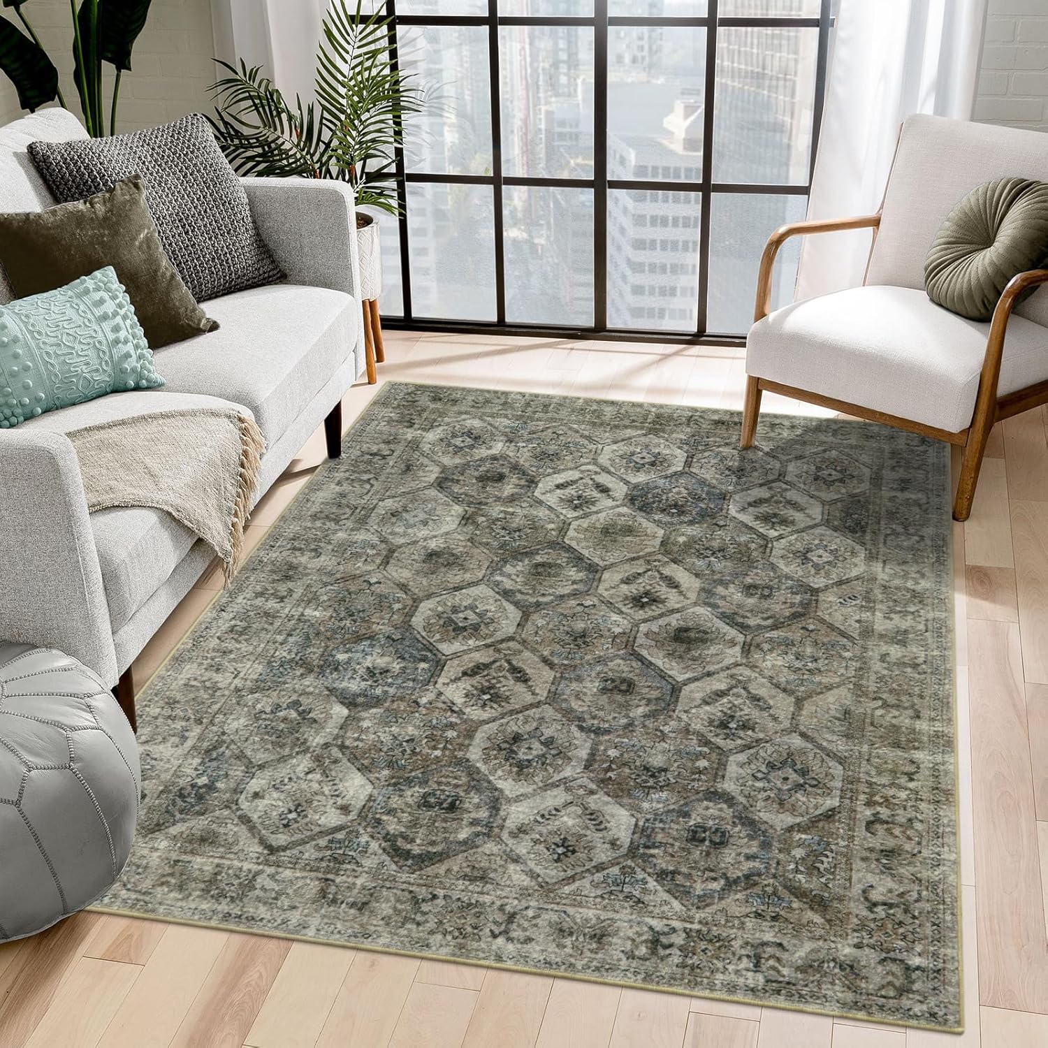 Lahome 5x7 Area Rugs 5 x 7 Dining Room Rugs for Under Table